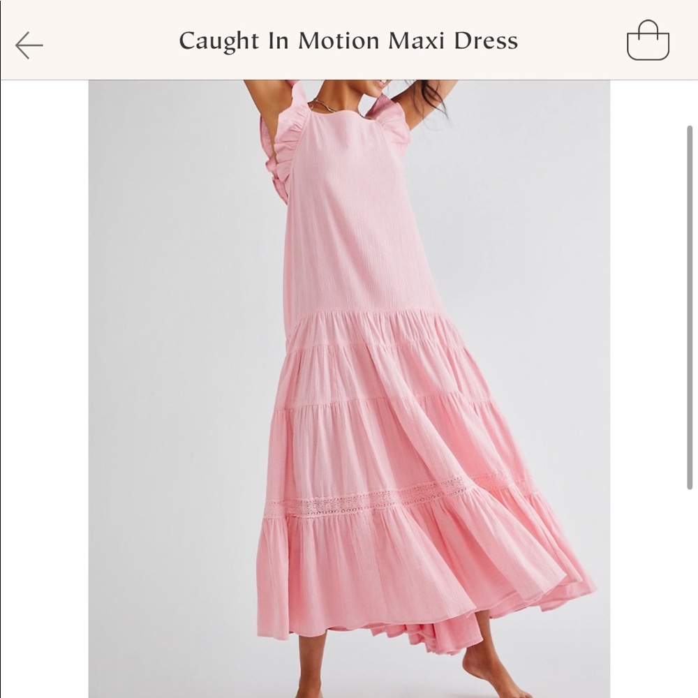 Free people caught in motion maxi dress- green